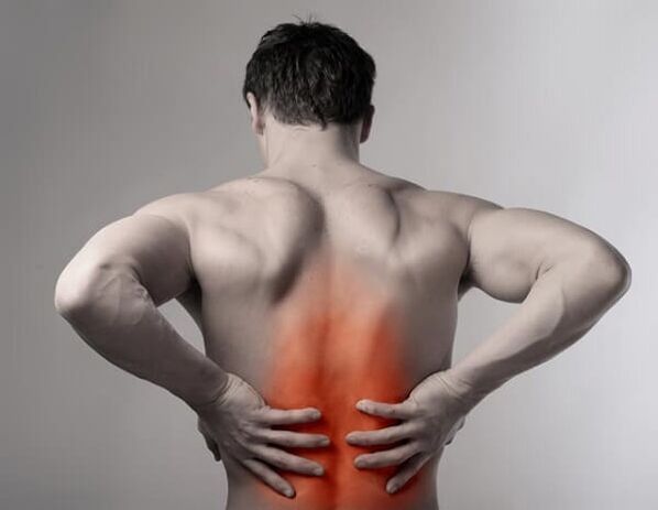 ciwon baya saboda osteochondrosis na kashin baya